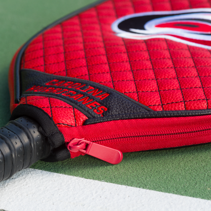 Carolina Hurricanes quilted pickleball paddle cover team name