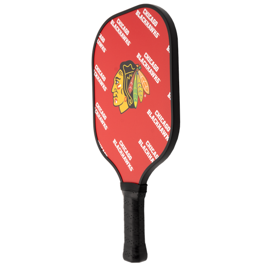 Chicago Blackhawks pickleball paddle back view