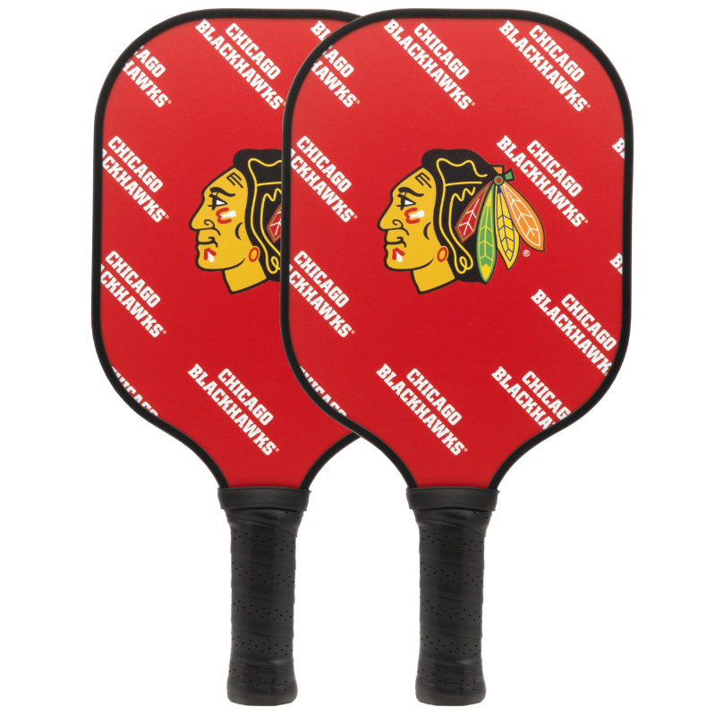 Chicago Blackhawks pickleball paddle set