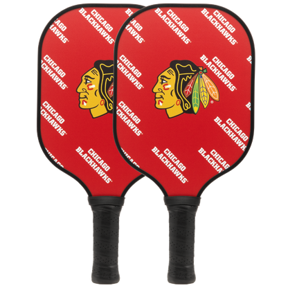 Chicago Blackhawks pickleball paddle set