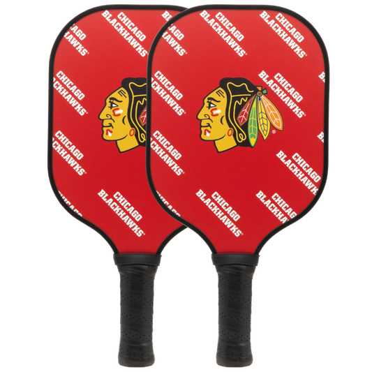 Chicago Blackhawks pickleball paddle set
