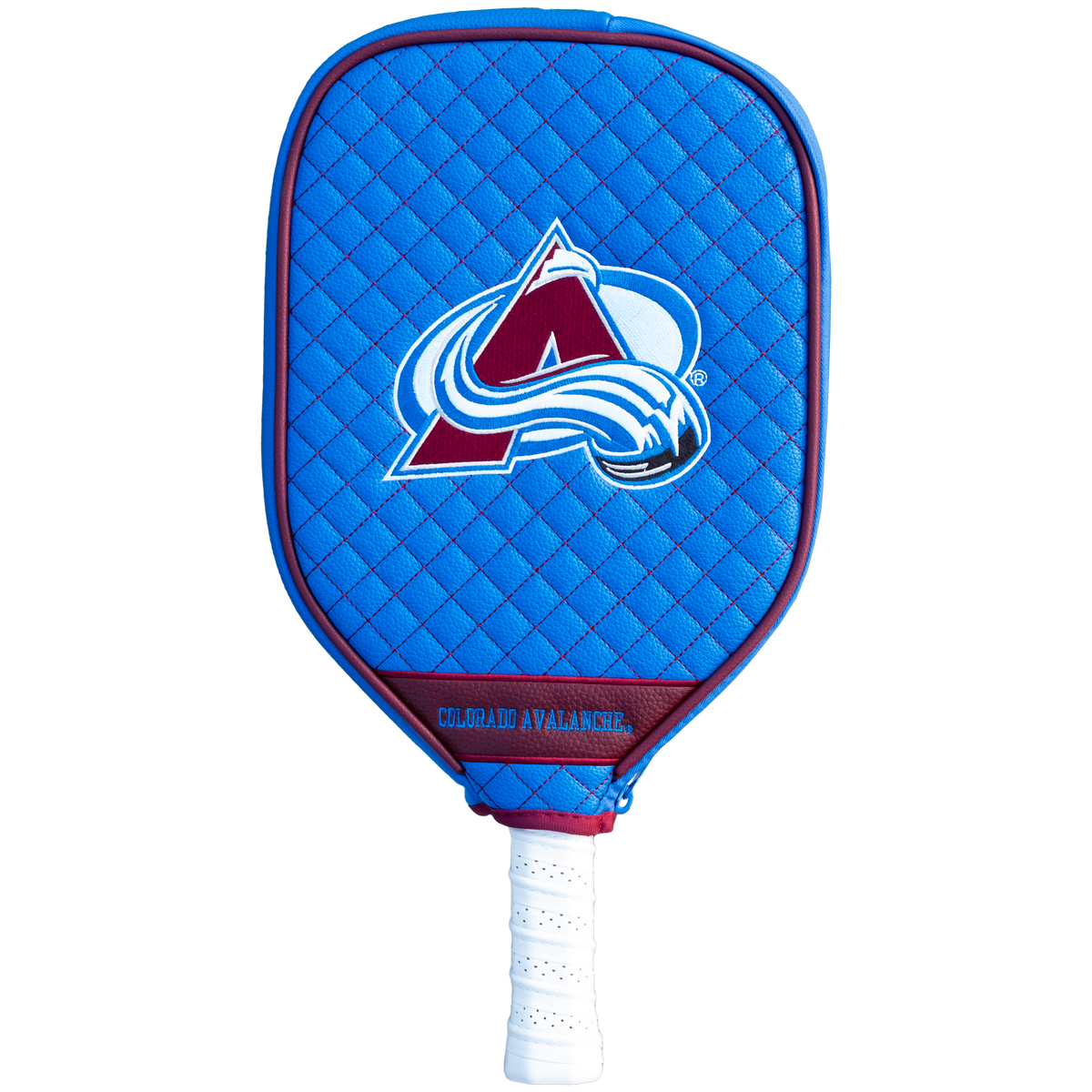 Colorado Avalanche Blue quilted pickleball paddle cover