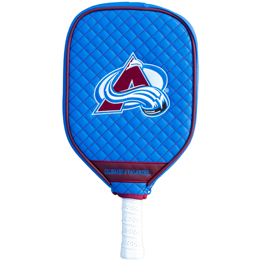 Colorado Avalanche Blue quilted pickleball paddle cover