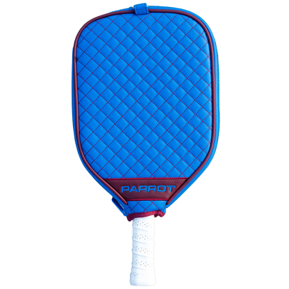 Colorado Avalanche Blue quilted pickleball paddle cover back view