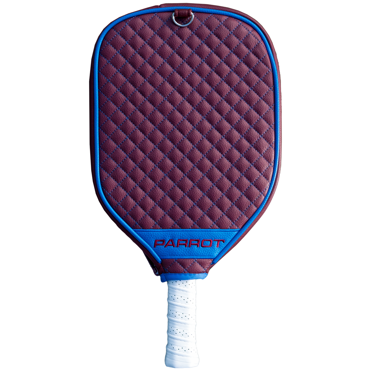 Colorado Avalanche Maroon quilted pickleball paddle cover back view