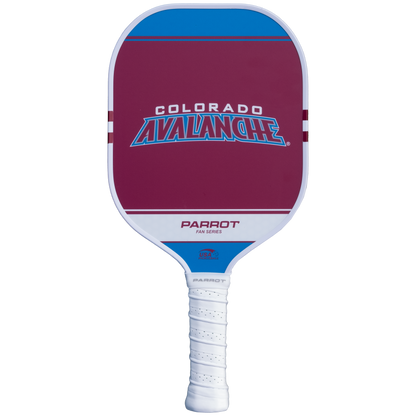 Colorado Avalanche Sport Plus pickleball paddle back view