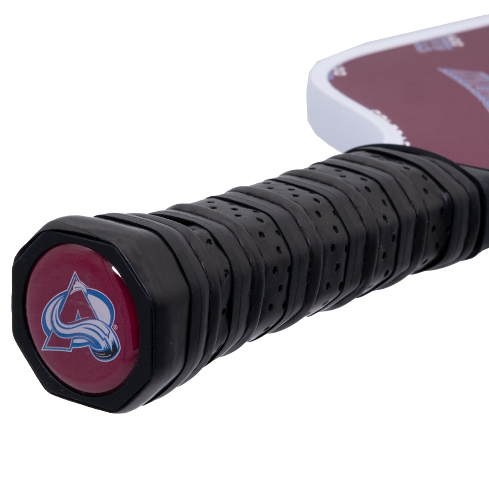 Colorado Avalanche pickleball paddle handle logo