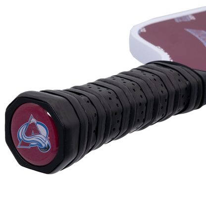 Colorado Avalanche pickleball paddle handle logo