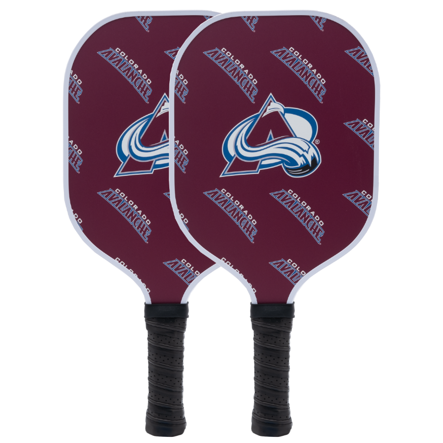 Colorado Avalanche pickleball paddle set