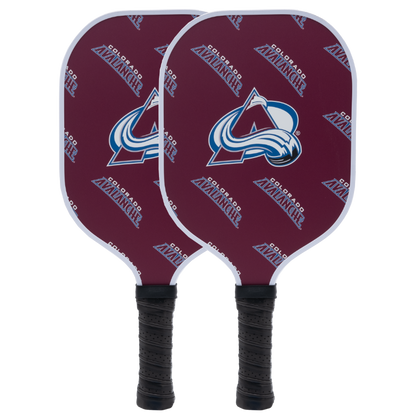 Colorado Avalanche pickleball paddle set