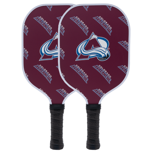 Colorado Avalanche pickleball paddle set