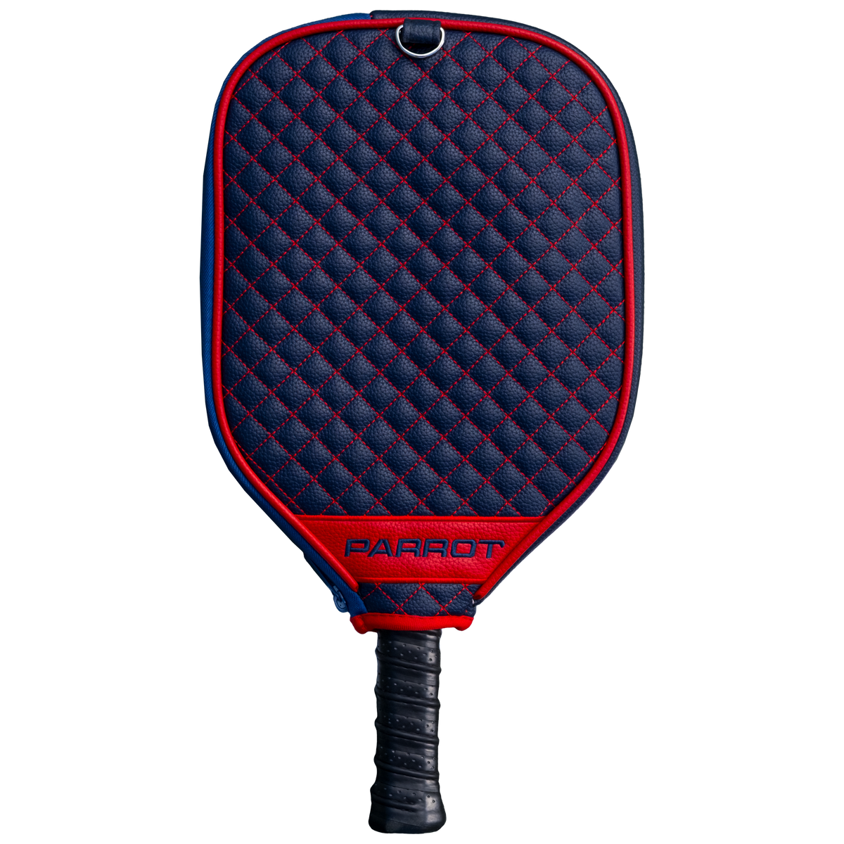Columbus Blue Jackets quilted pickleball paddle cover back view