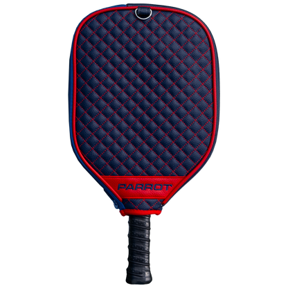 Columbus Blue Jackets quilted pickleball paddle cover back view