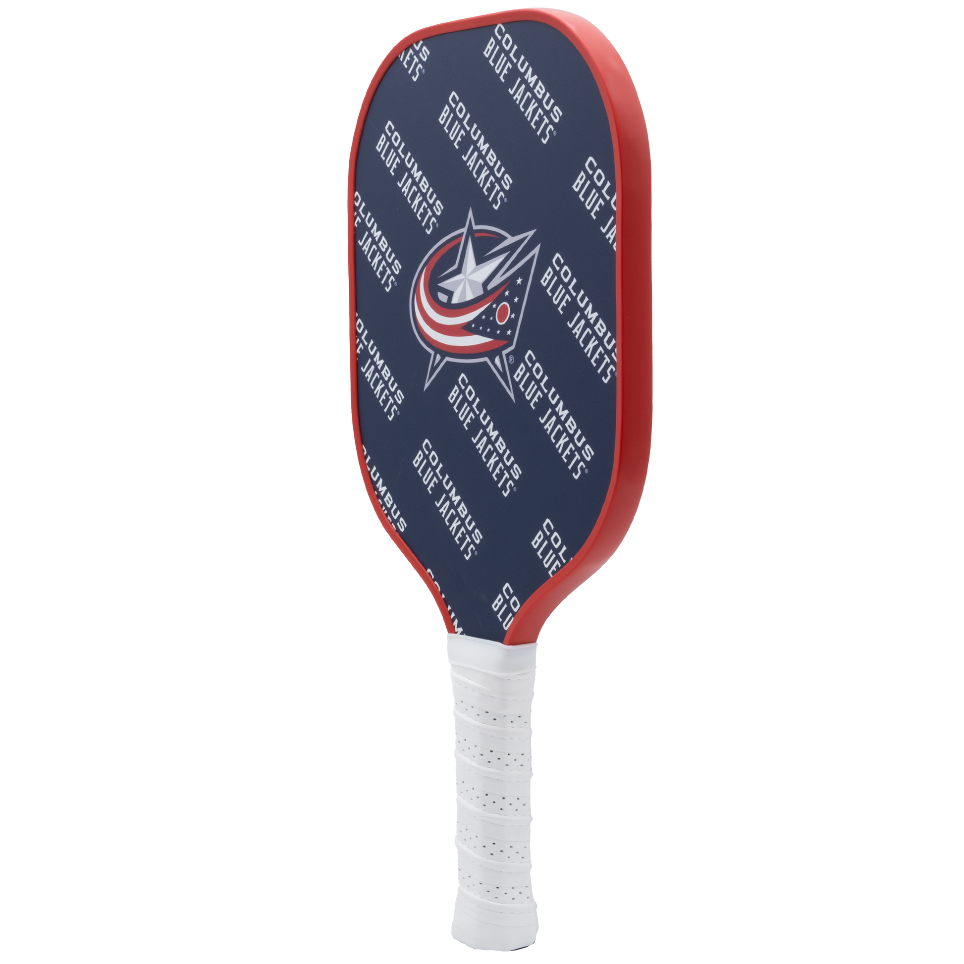 Columbus Blue Jackets pickleball paddle back view