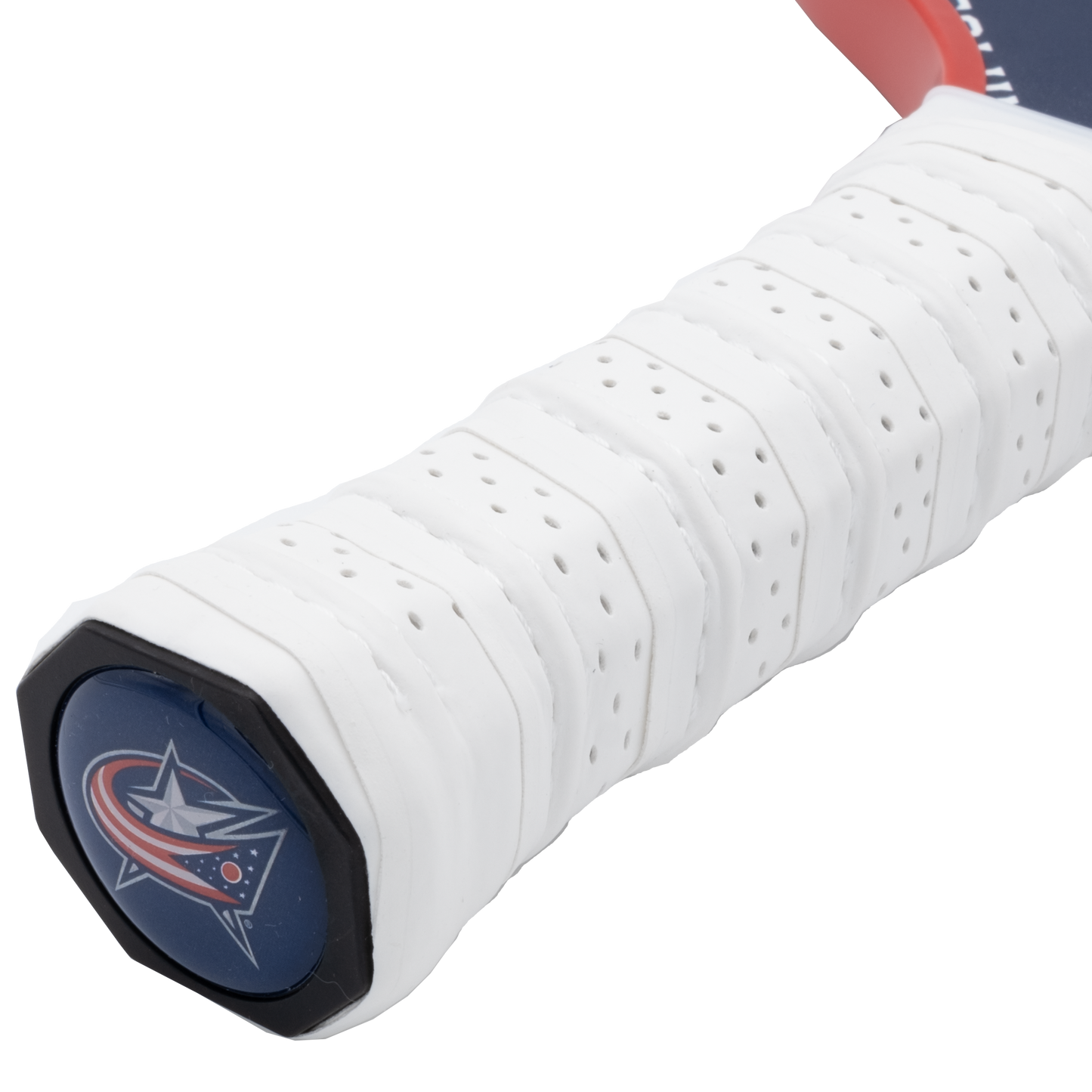 Columbus Blue Jackets pickleball paddle handle logo