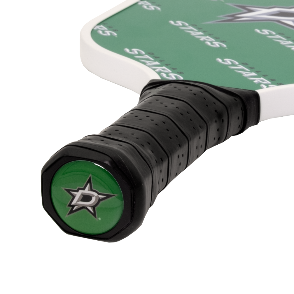 Dallas Stars pickleball paddle handle logo
