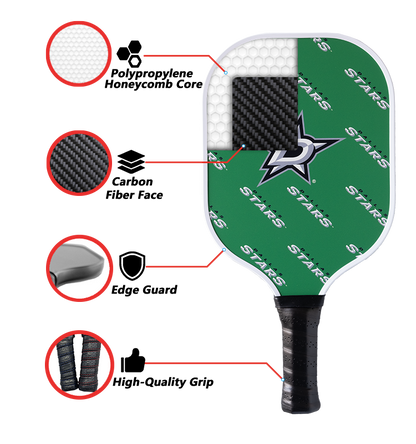Dallas Stars standard pickleball paddle additional view