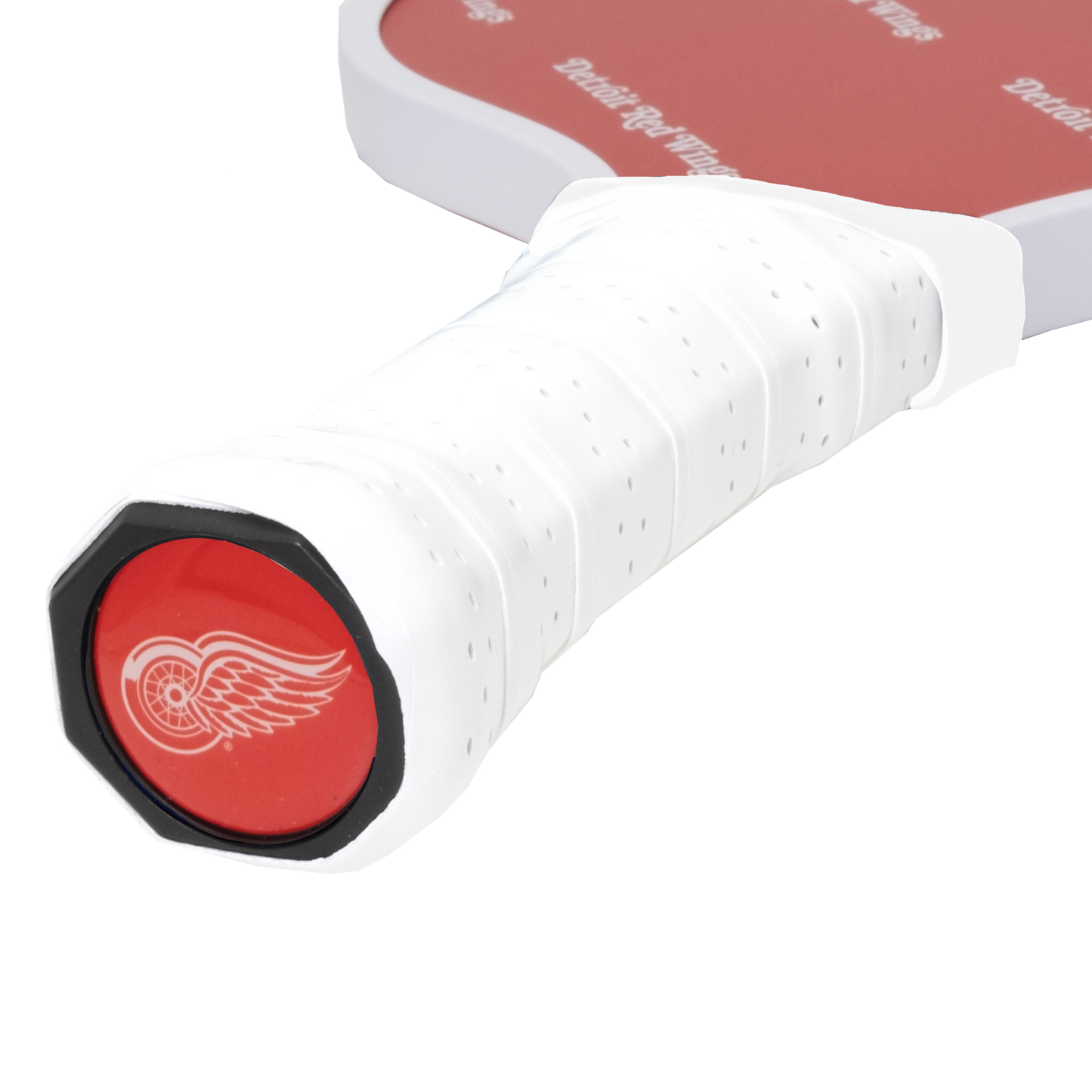 Detroit Red Wings pickleball paddle handle logo