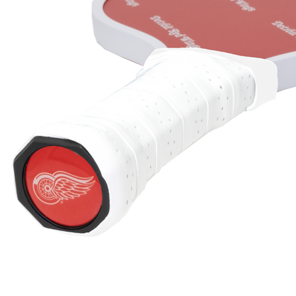 Detroit Red Wings pickleball paddle handle logo