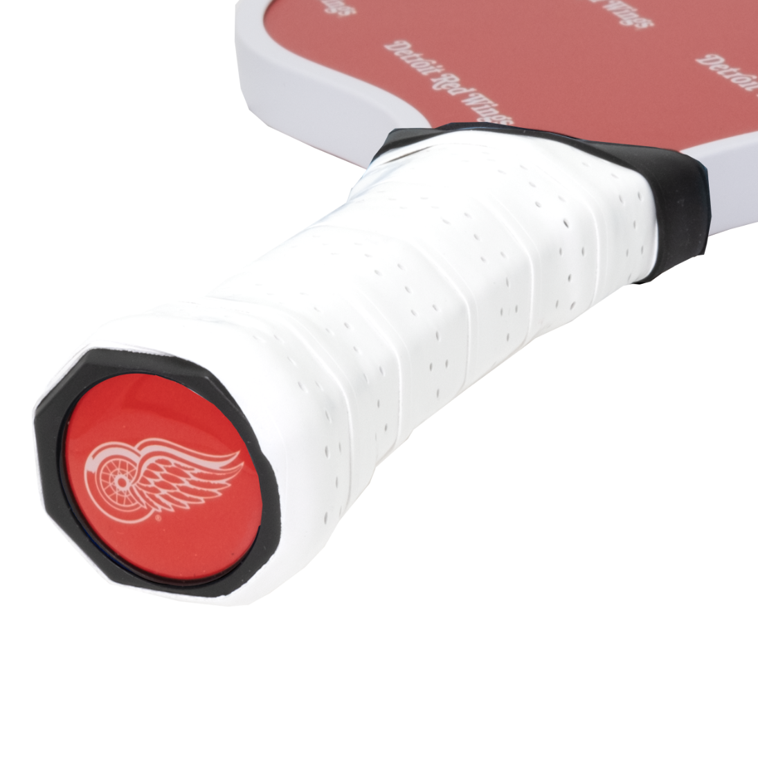 Detroit Red Wings pickleball paddle handle logo