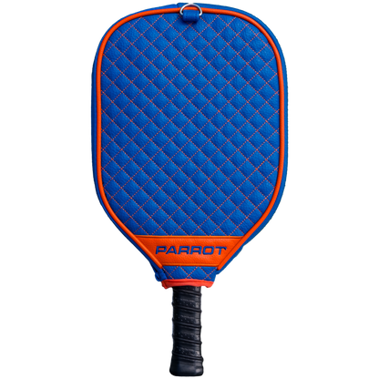 Edmonton Oilers quilted pickleball paddle cover back view