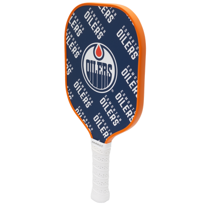 Edmonton Oilers pickleball paddle back view