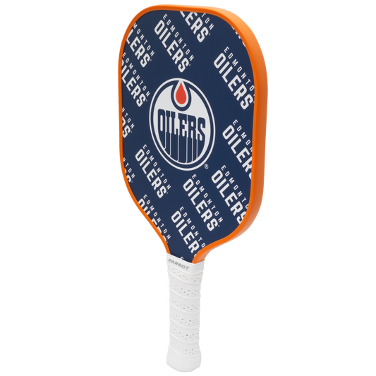 Edmonton Oilers pickleball paddle back view