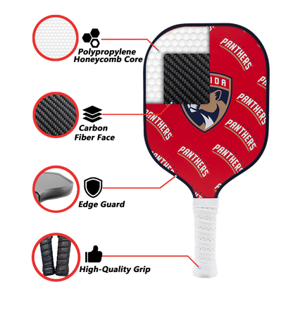 Florida Panthers standard pickleball paddle additional view