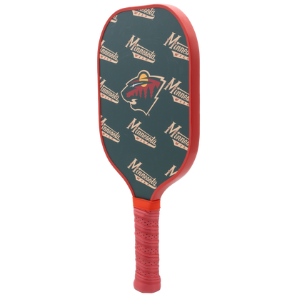 Minnesota Wild pickleball paddle back view