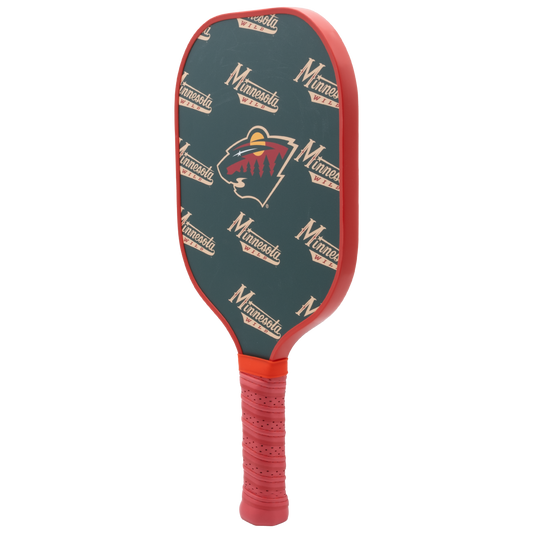 Minnesota Wild pickleball paddle back view