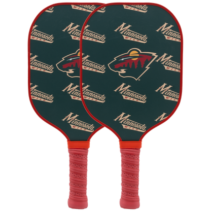 Minnesota Wild pickleball paddle set