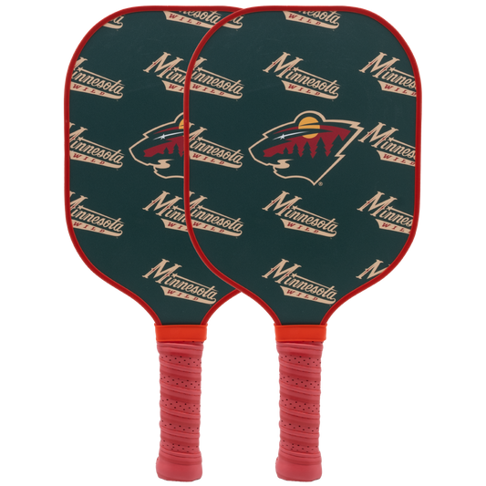 Minnesota Wild pickleball paddle set