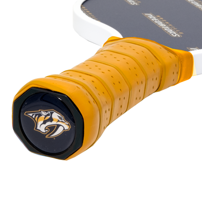 Nashville Predators pickleball paddle handle logo