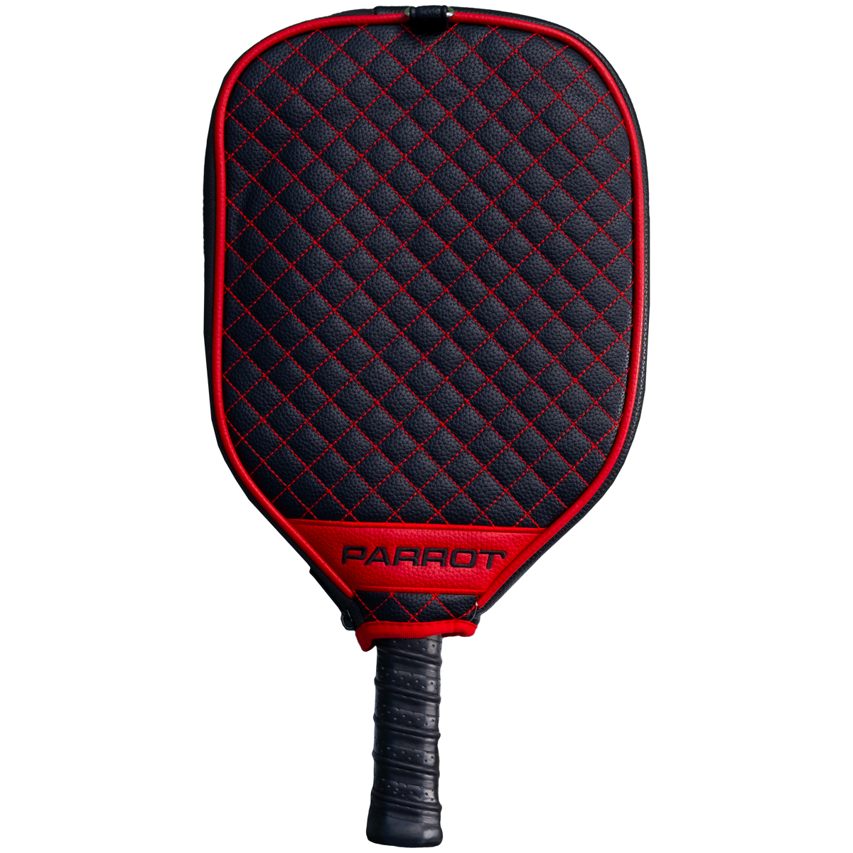 New Jersey Devils Black quilted pickleball paddle cover back view