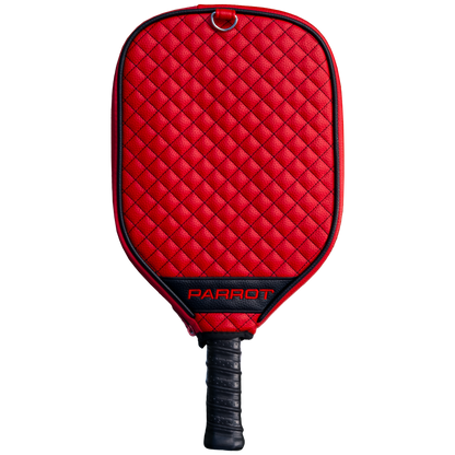 New Jersey Devils Red quilted pickleball paddle cover back view