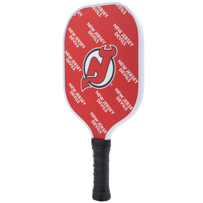 New Jersey Devils pickleball paddle back view