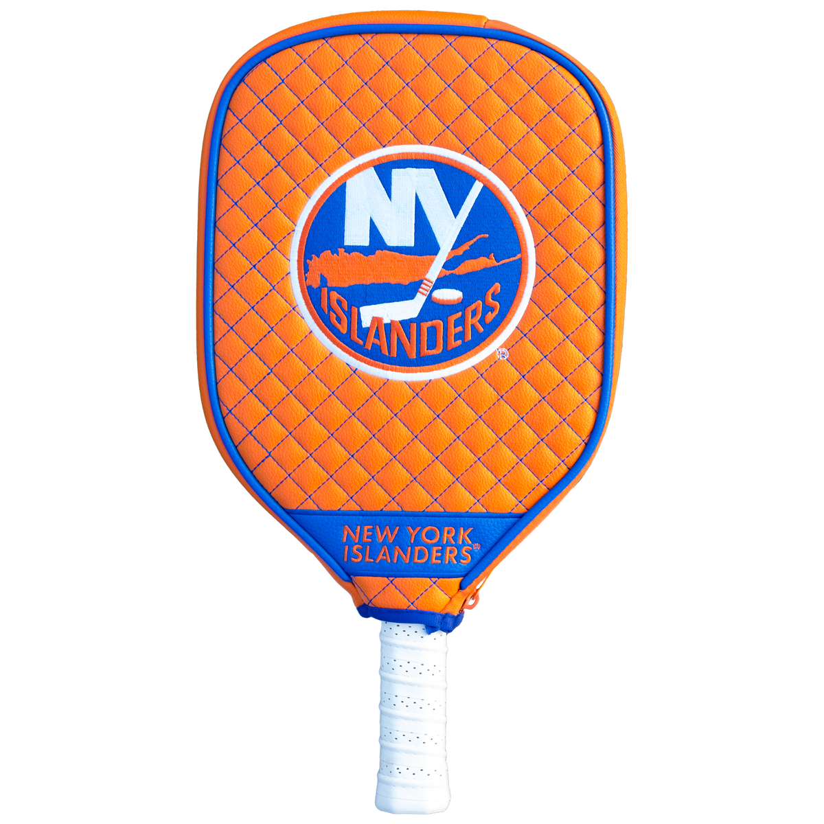 New York Islanders Orange quilted pickleball paddle cover