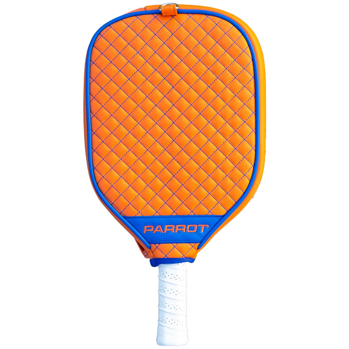 New York Islanders Orange quilted pickleball paddle cover back view