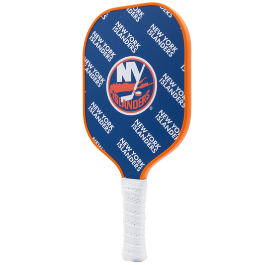 New York Islanders pickleball paddle back view
