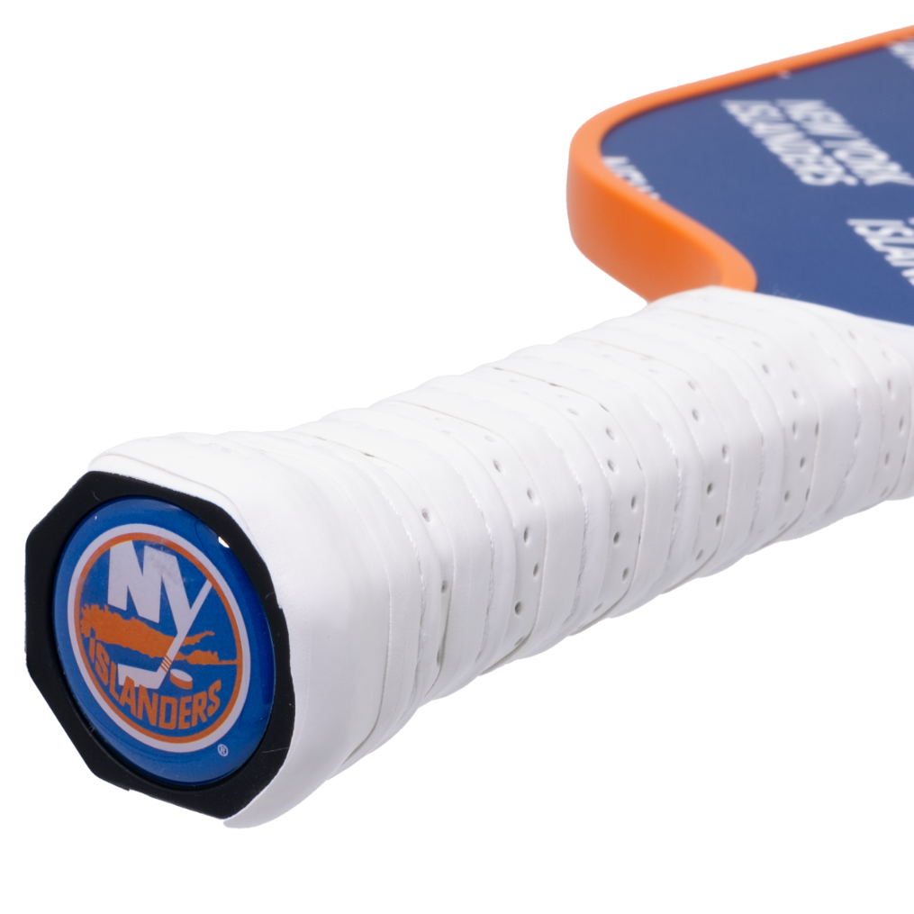New York Islanders pickleball paddle handle logo