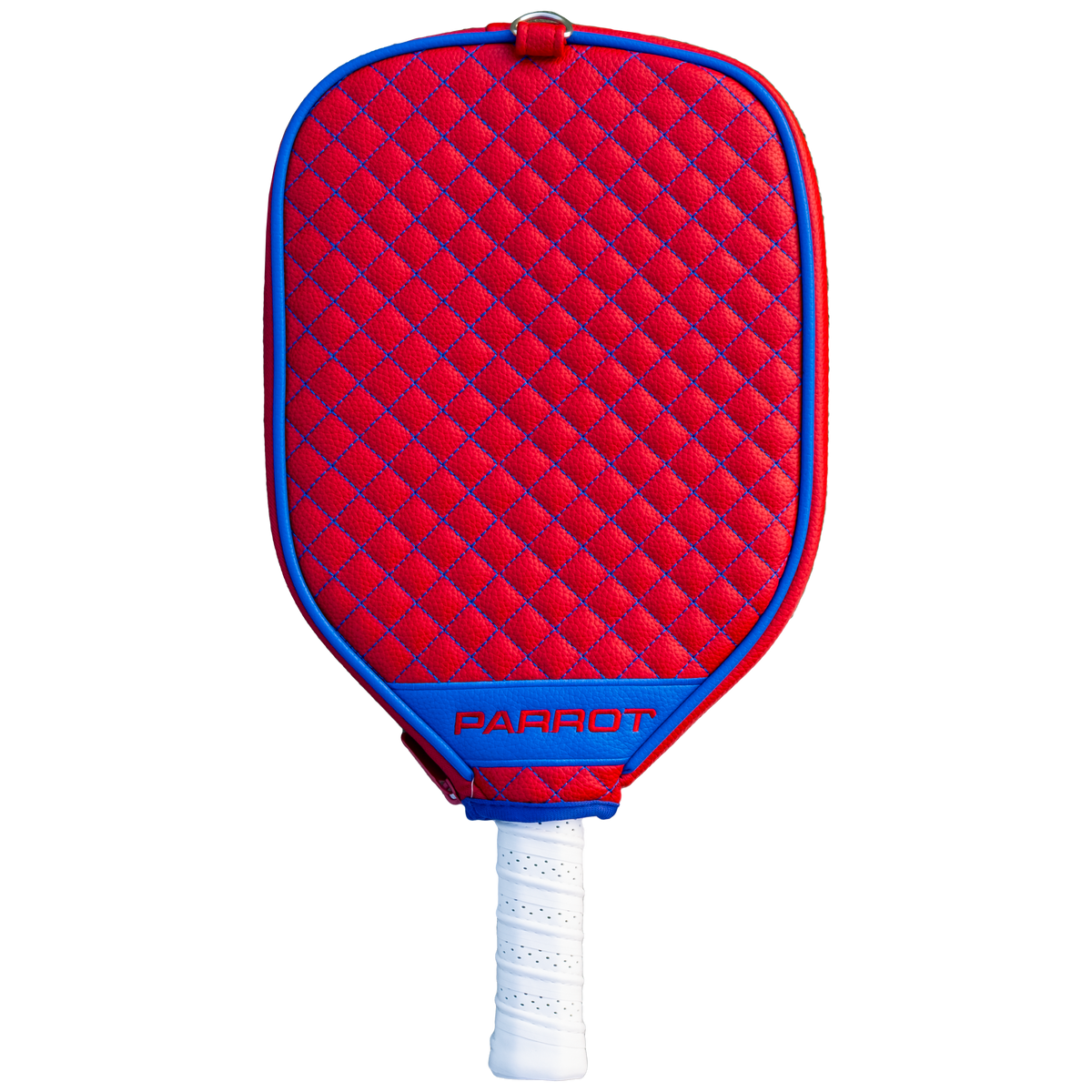 New York Rangers Red quilted pickleball paddle cover back view