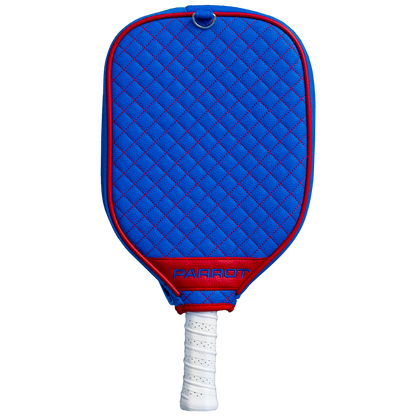 New York Rangers Blue quilted pickleball paddle cover back view