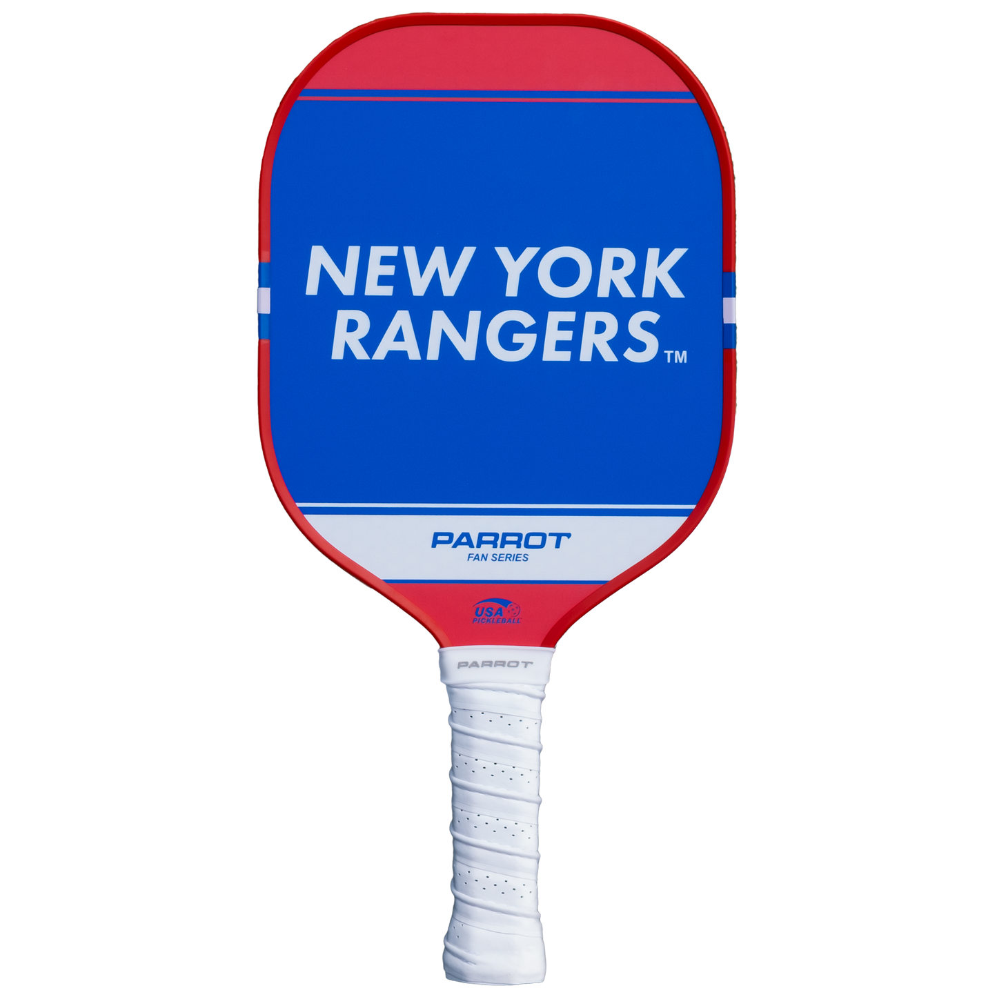New York Rangers Sport Plus pickleball paddle back view