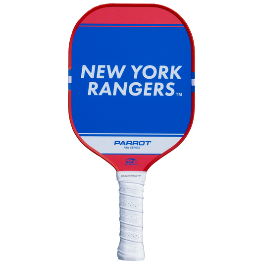 New York Rangers Sport Plus pickleball paddle back view