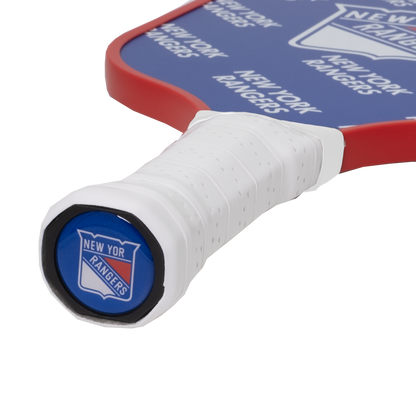 New York Rangers pickleball paddle handle logo