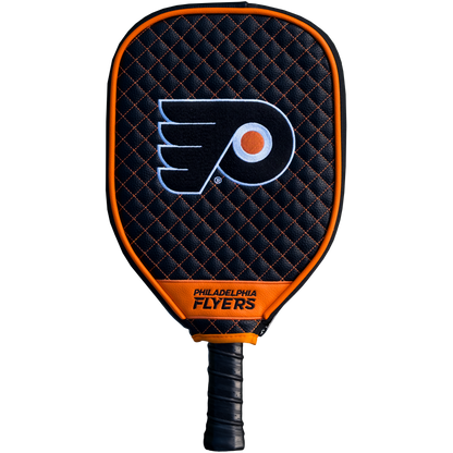 Philadelphia Flyers Black quilted pickleball paddle cover
