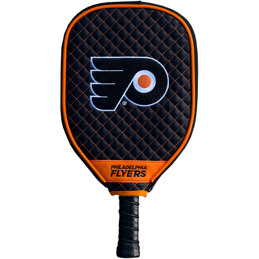 Philadelphia Flyers Black quilted pickleball paddle cover