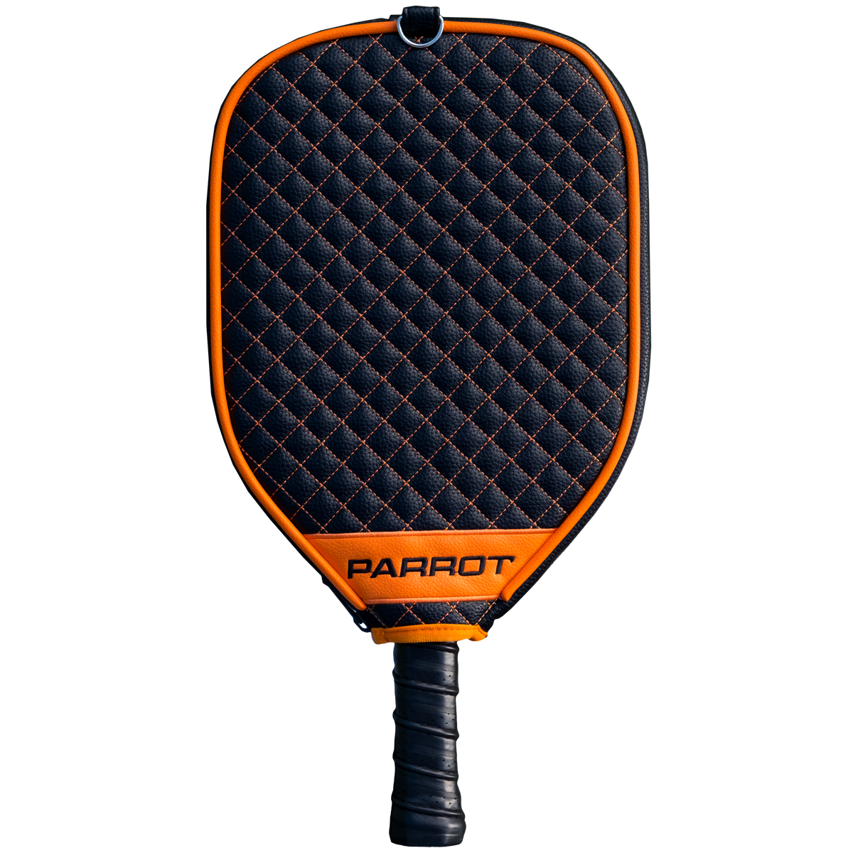 Philadelphia Flyers Black quilted pickleball paddle cover back view