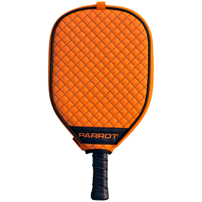 Philadelphia Flyers Orange quilted pickleball paddle cover back view