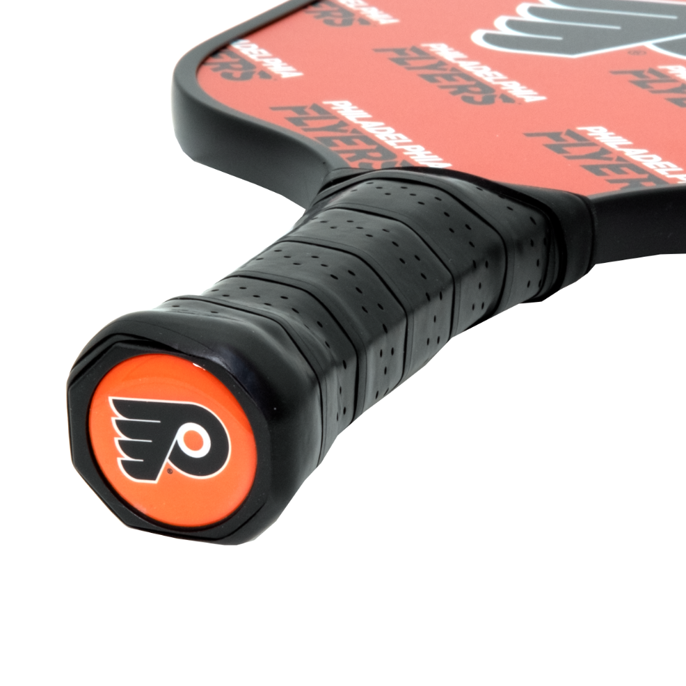 Philadelphia Flyers pickleball paddle handle logo